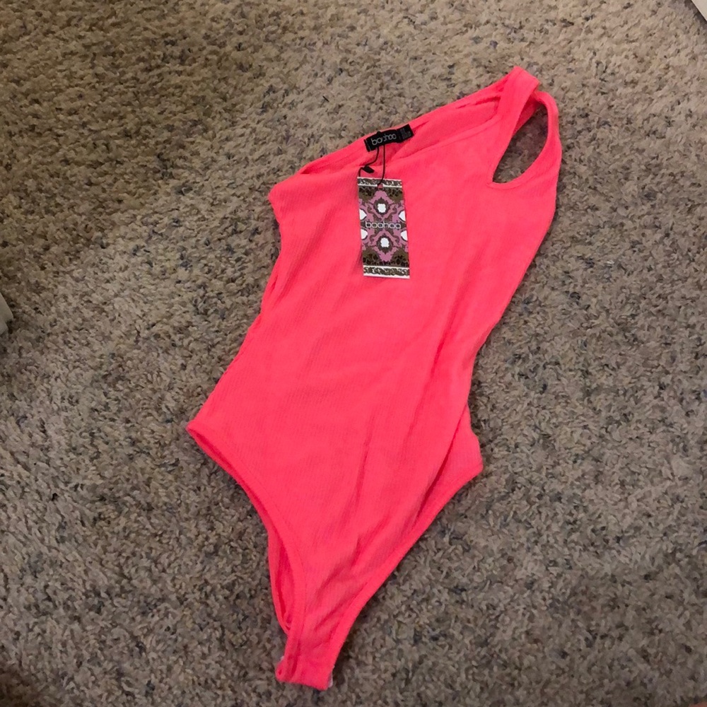Neon one shoulder bodysuit